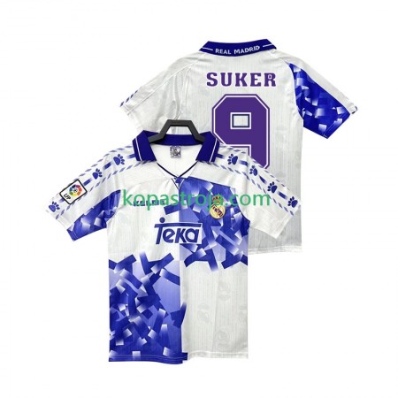 Billiga Fotbollströjor Real Madrid SUKER 9 Retro Tredje tröja 1996 1997 Kortärmad